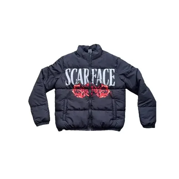 Scarface The World Is Yours Winter Lightweight Puffer Jacket Large NWOT - Picture 1 of 5